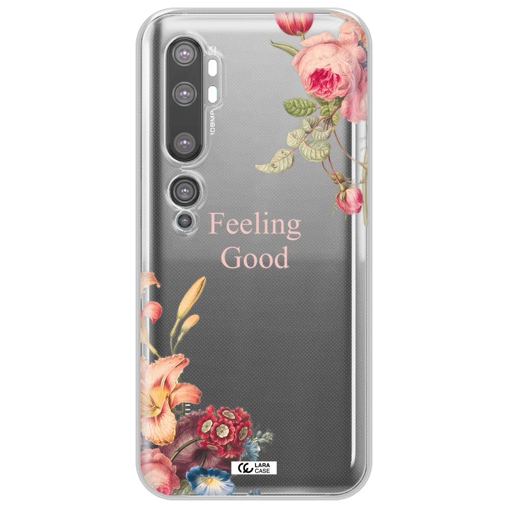 a close-up of flowers Xiaomi Mi Note 10 Clear TPU Case