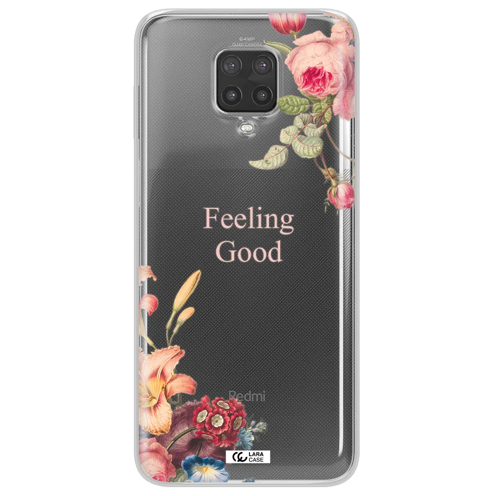 a close-up of flowers Xiaomi Note 9 Pro Clear TPU Case