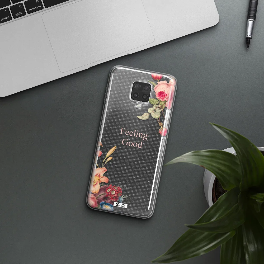 a close-up of flowers Xiaomi Note 9 Pro Clear TPU Case