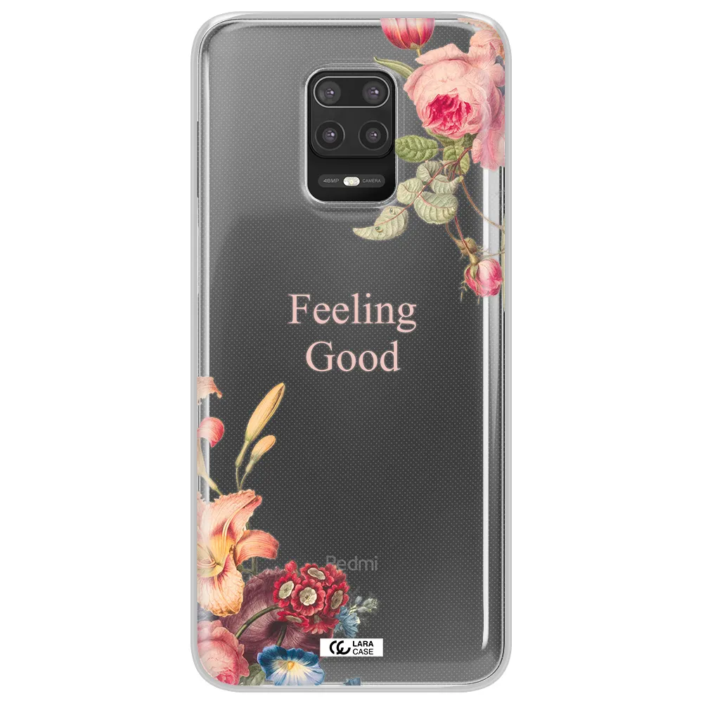 a close-up of flowers Xiaomi Note 9S Clear TPU Case