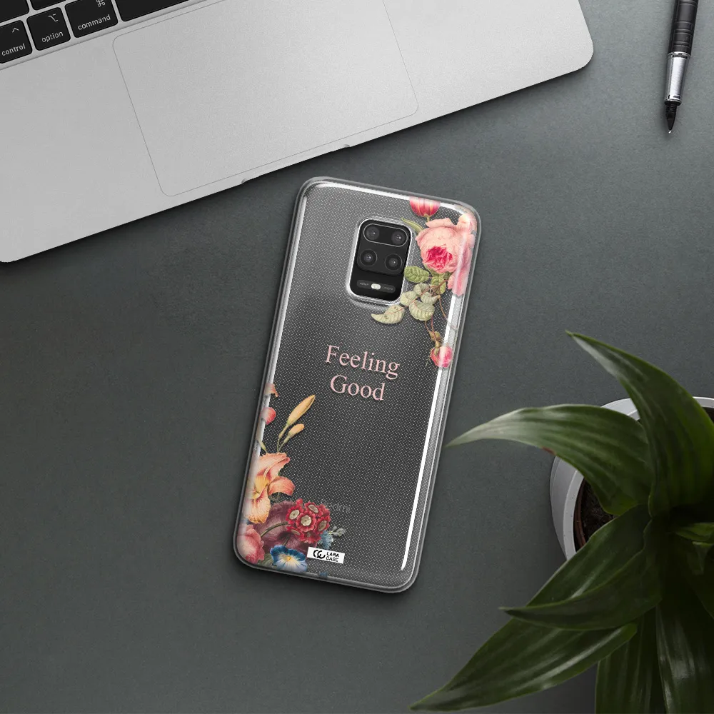 a close-up of flowers Xiaomi Note 9S Clear TPU Case