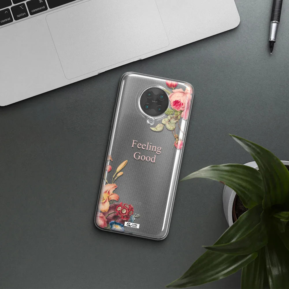 a close-up of flowers Xiaomi Poco F2 Pro Clear TPU Case