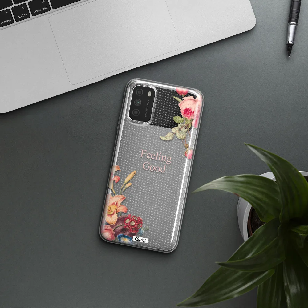 a close-up of flowers Xiaomi Poco M3 Clear TPU Case