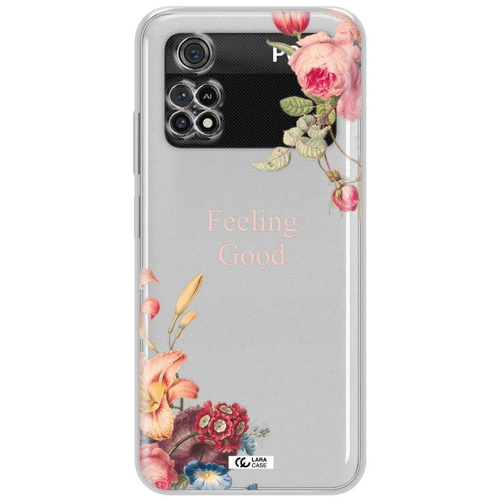 A Close-Up Of Flowers Xiaomi Poco M4 Pro 4G Clear Tpu Case