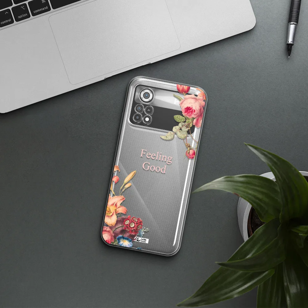 a close-up of flowers Xiaomi Poco X4 Pro Clear TPU Case
