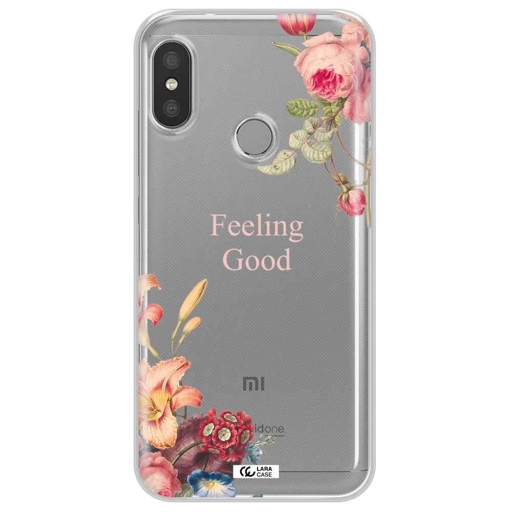 a close-up of flowers Xiaomi Redmi 6 Pro Clear TPU Case