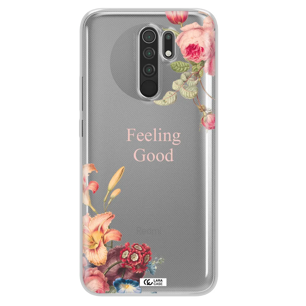a close-up of flowers Xiaomi Redmi 9 Clear TPU Case