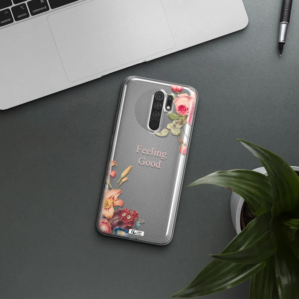 a close-up of flowers Xiaomi Redmi 9 Clear TPU Case