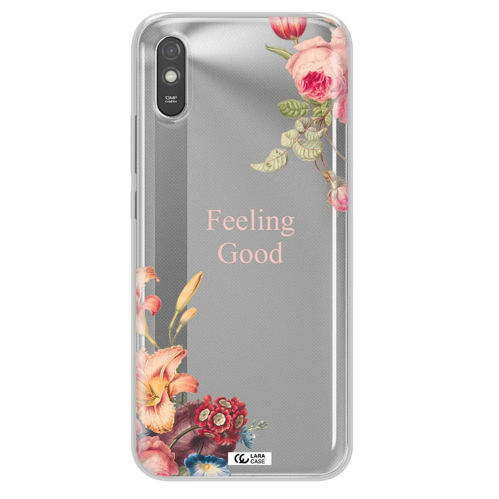 a close-up of flowers Xiaomi Redmi 9A Clear TPU Case