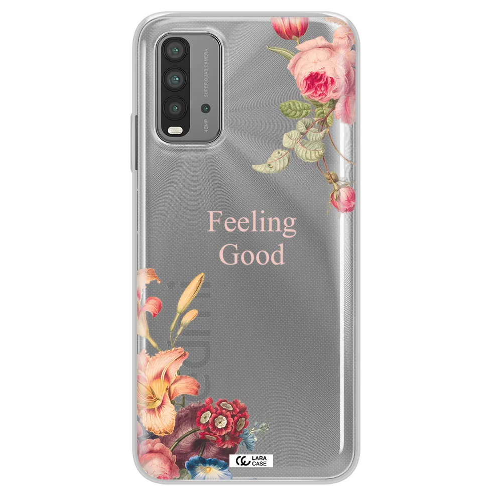 a close-up of flowers Xiaomi Redmi 9T Clear TPU Case