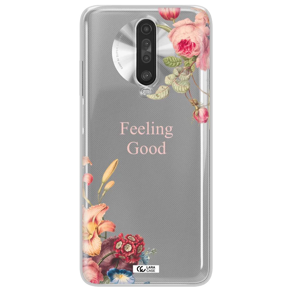 a close-up of flowers Xiaomi Redmi K30 Clear TPU Case