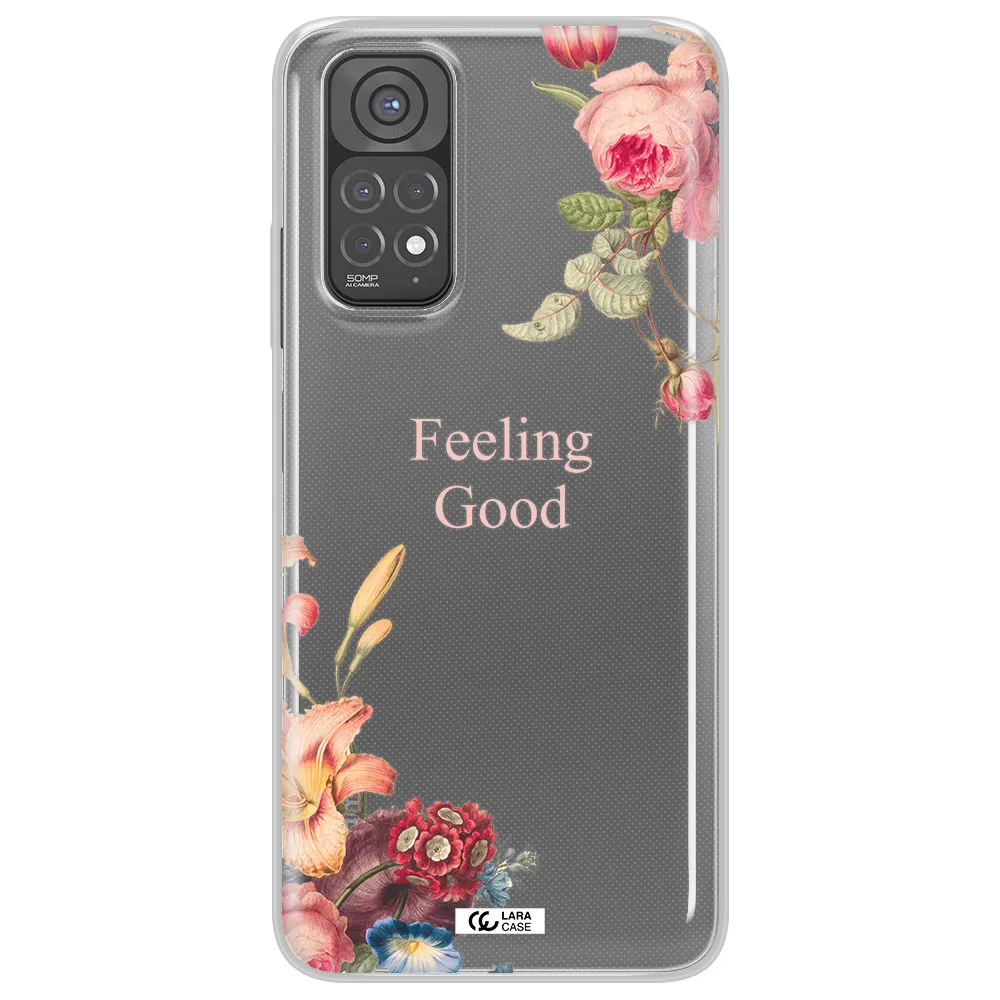 a close-up of flowers Xiaomi Redmi Note 11 Clear TPU Case