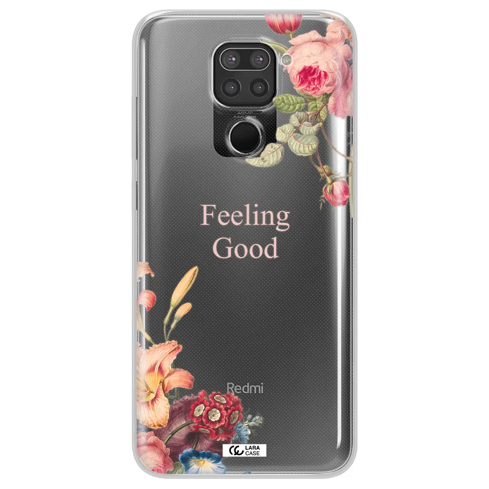 a close-up of flowers Xiaomi Redmi Note 9 Clear TPU Case