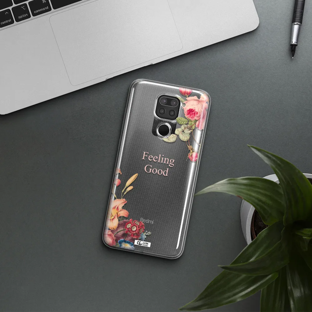 a close-up of flowers Xiaomi Redmi Note 9 Clear TPU Case