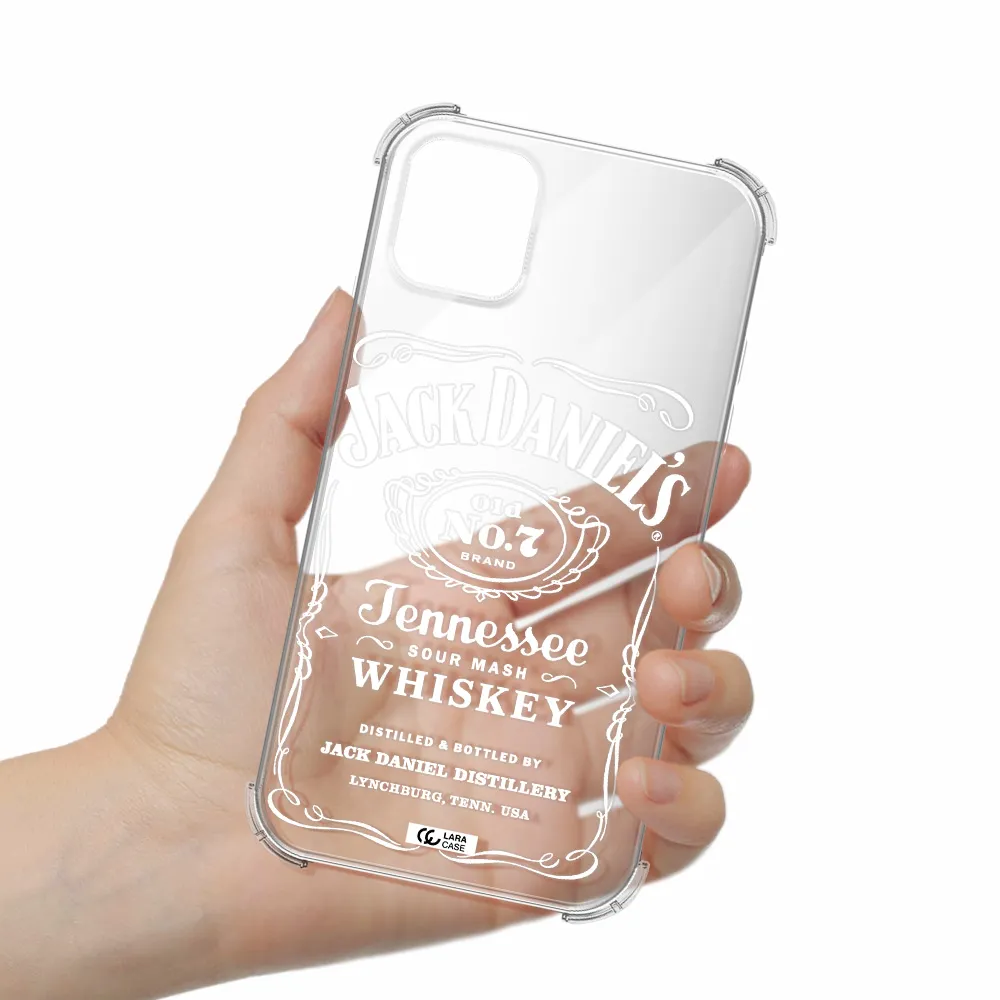 a white background with black dots Apple iPhone 11 Clear PC Case