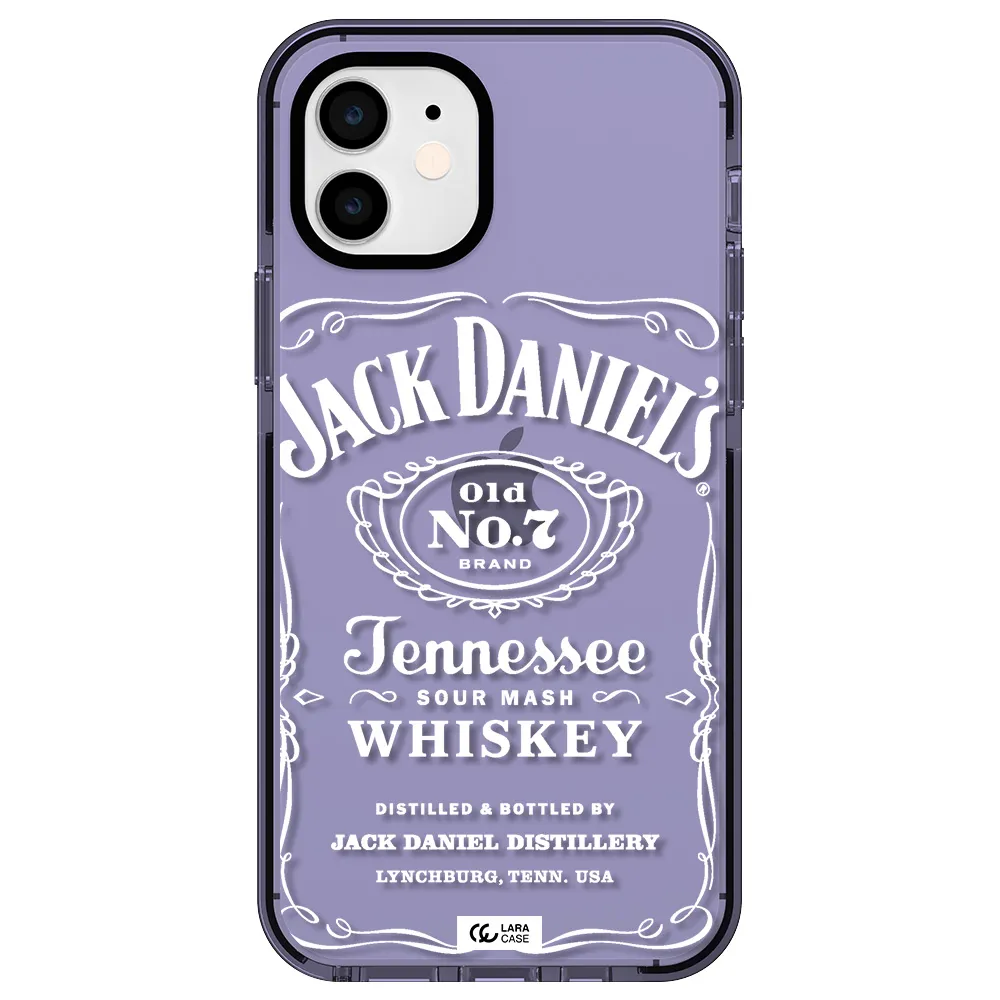 a white background with black dots Apple iPhone 11 impact Lilac Case