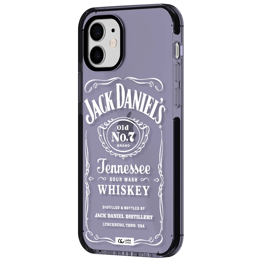 a white background with black dots Apple iPhone 11 impact Lilac Case