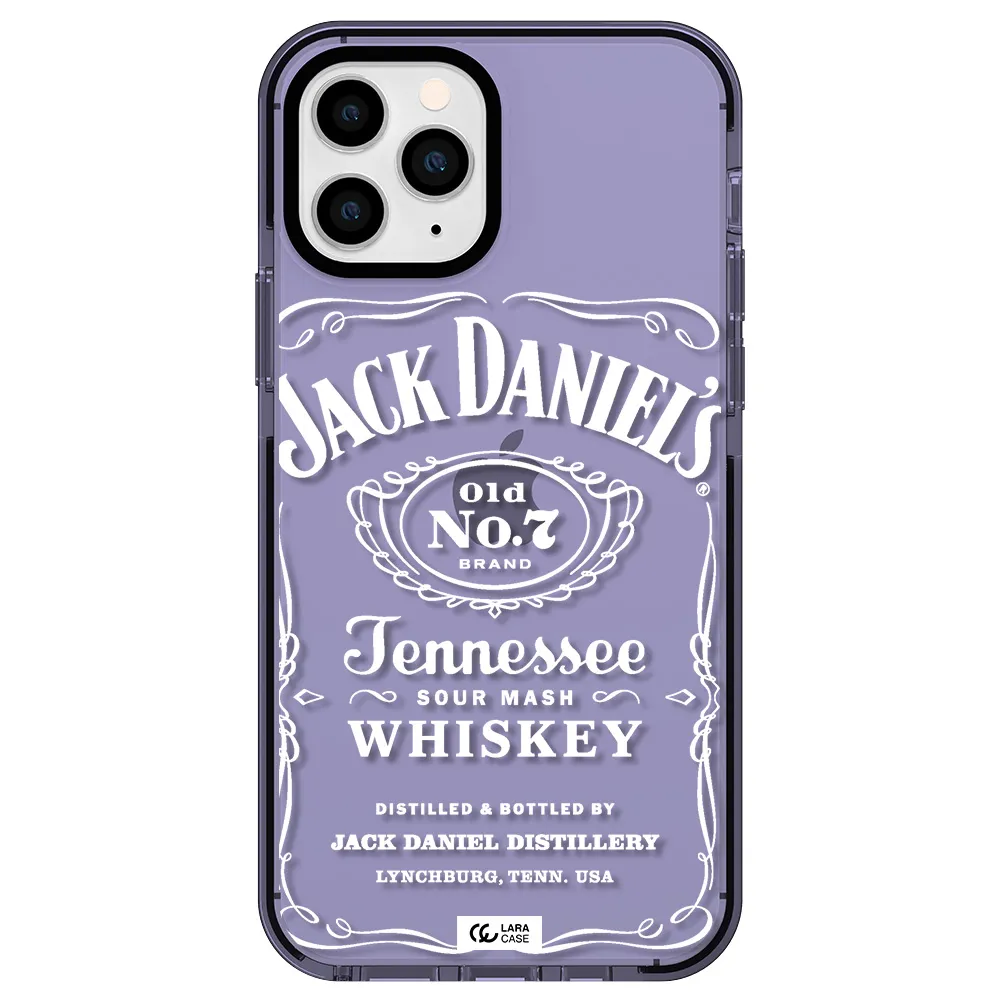 a white background with black dots Apple iPhone 11 pro impact Lilac Case