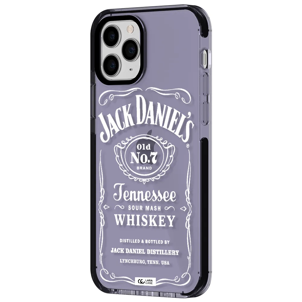 a white background with black dots Apple iPhone 11 pro impact Lilac Case