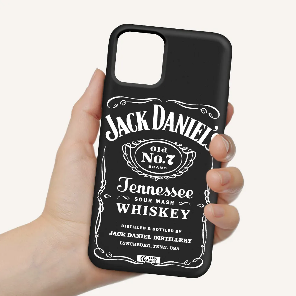 a white background with black dots Apple iPhone 11 pro Silicone black Case