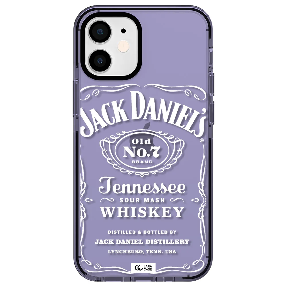 a white background with black dots Apple iPhone 12 mini impact Lilac Case