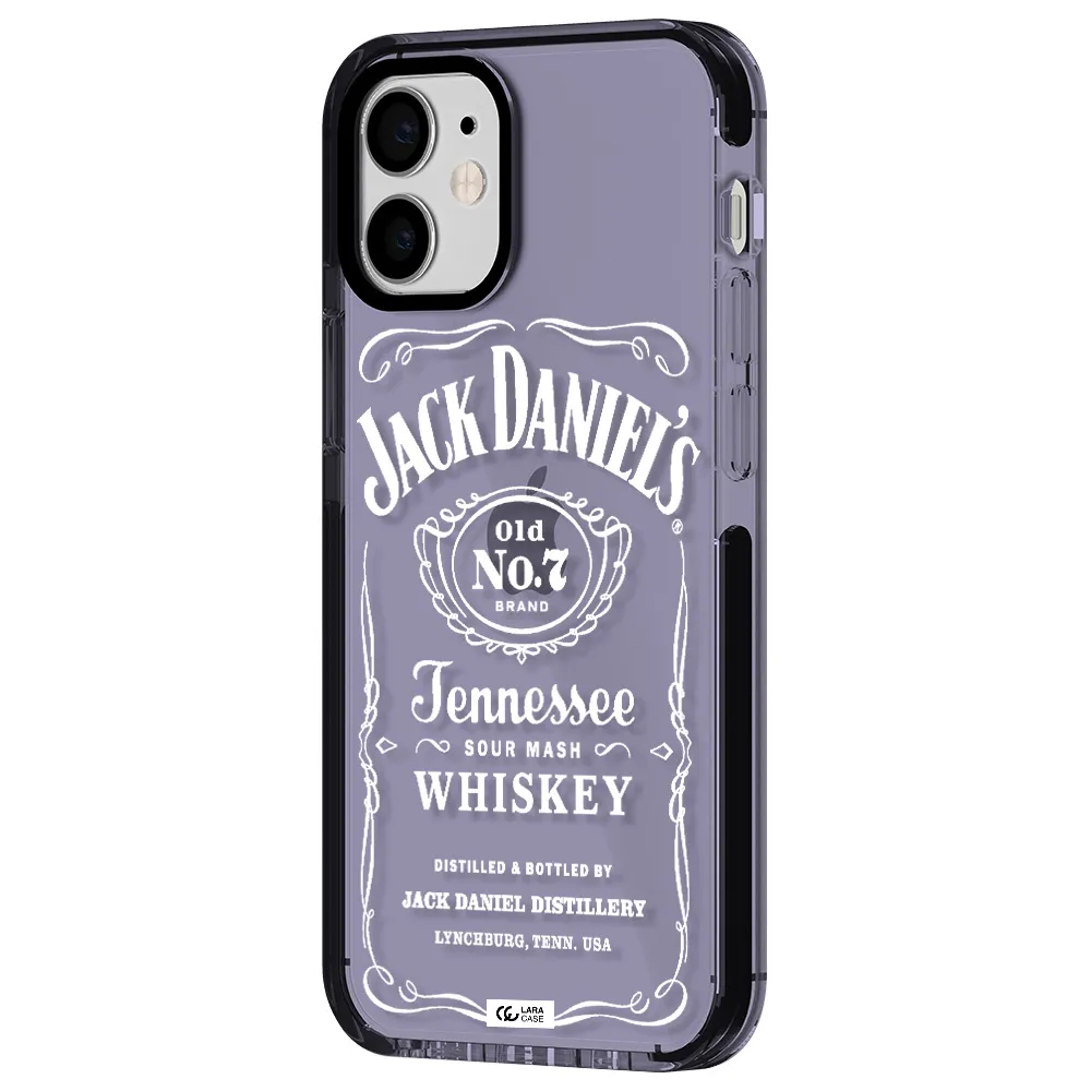 a white background with black dots Apple iPhone 12 mini impact Lilac Case