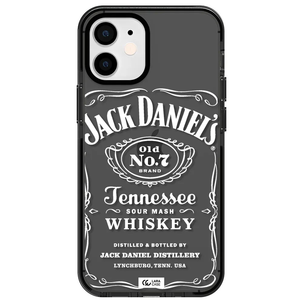 a white background with black dots Apple iPhone 12 mini impact Smoke Black Case