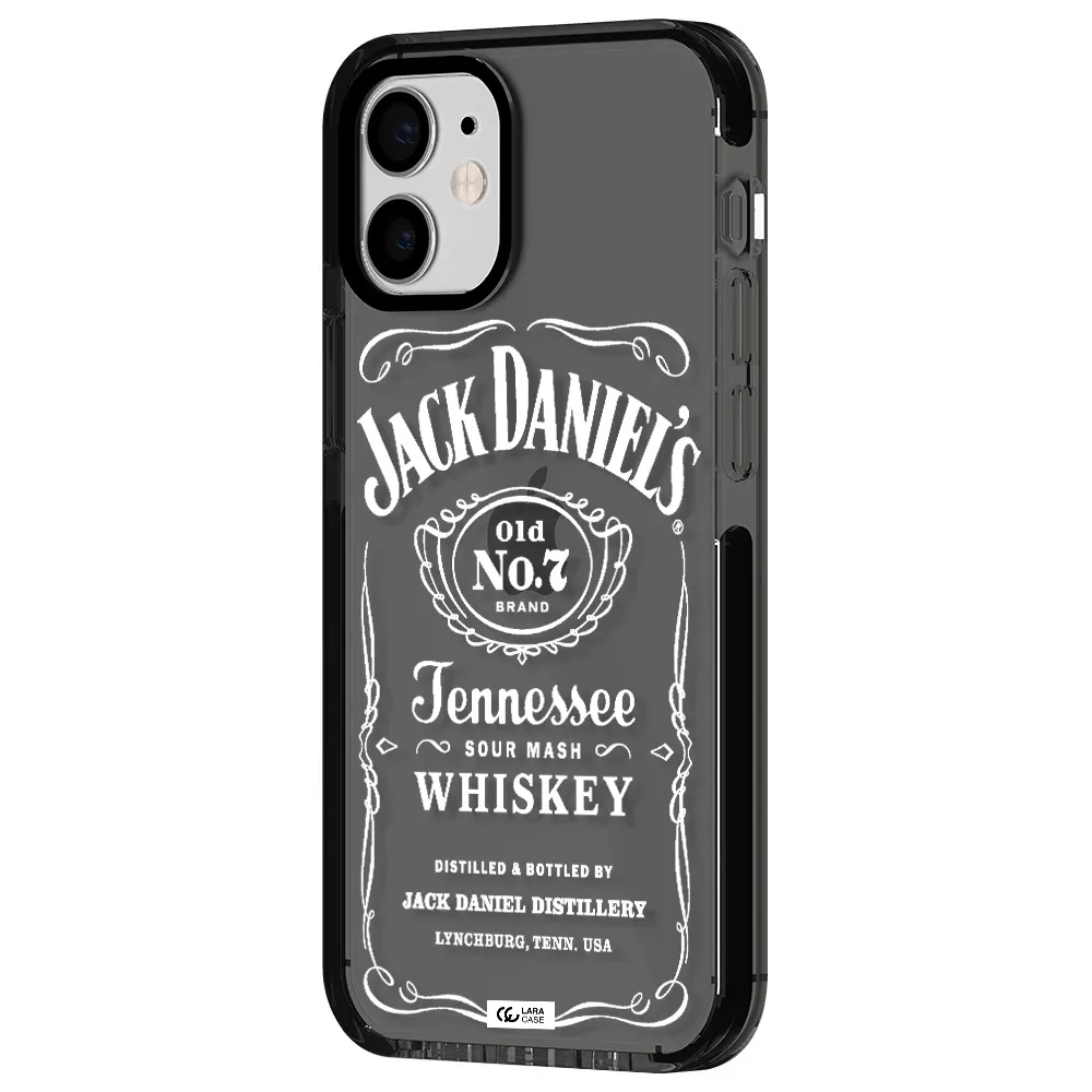 a white background with black dots Apple iPhone 12 mini impact Smoke Black Case