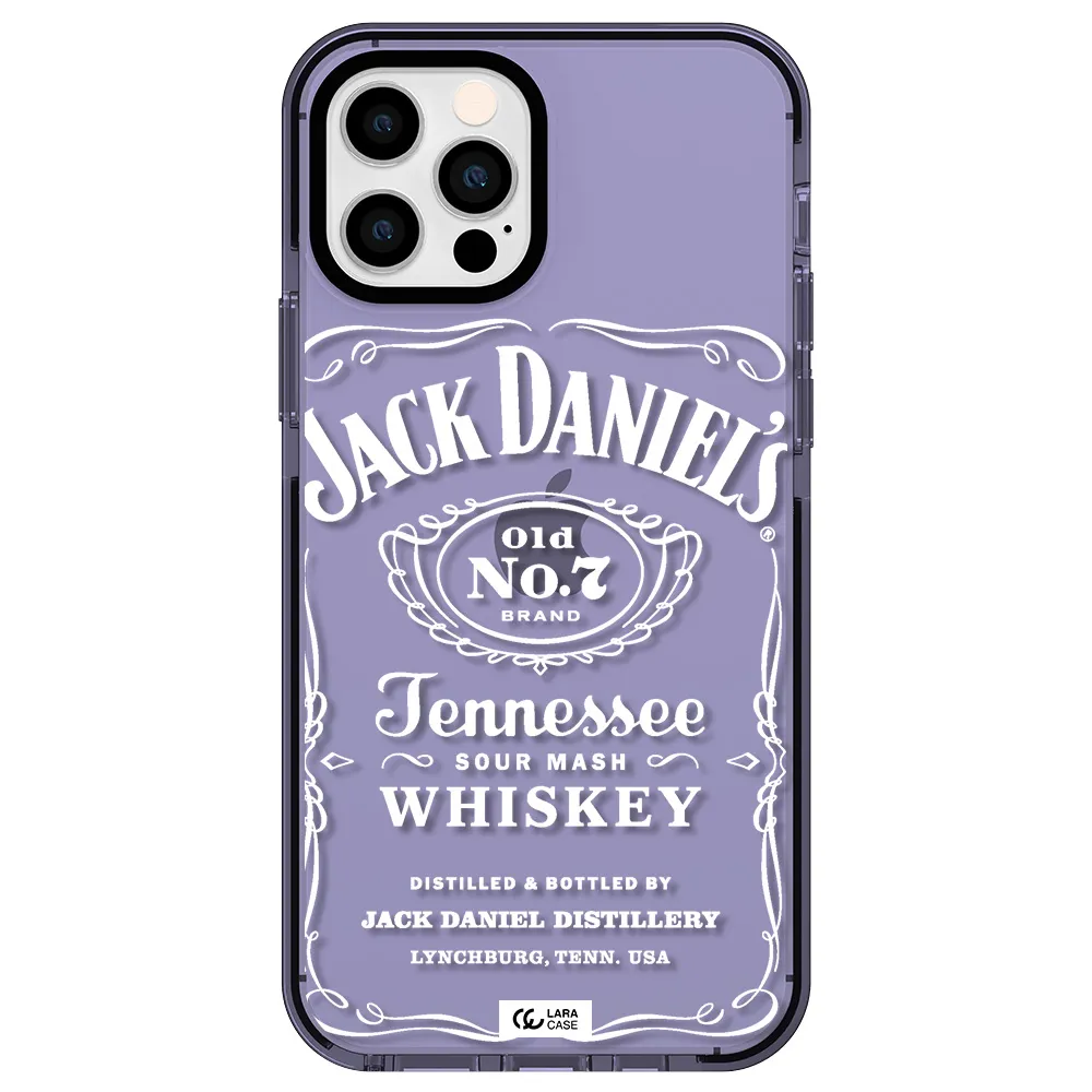 a white background with black dots Apple iPhone 12 pro impact Lilac Case