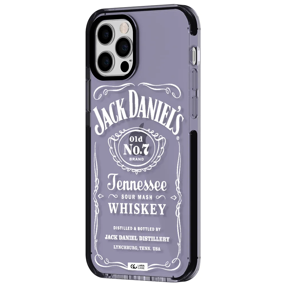 a white background with black dots Apple iPhone 12 pro impact Lilac Case