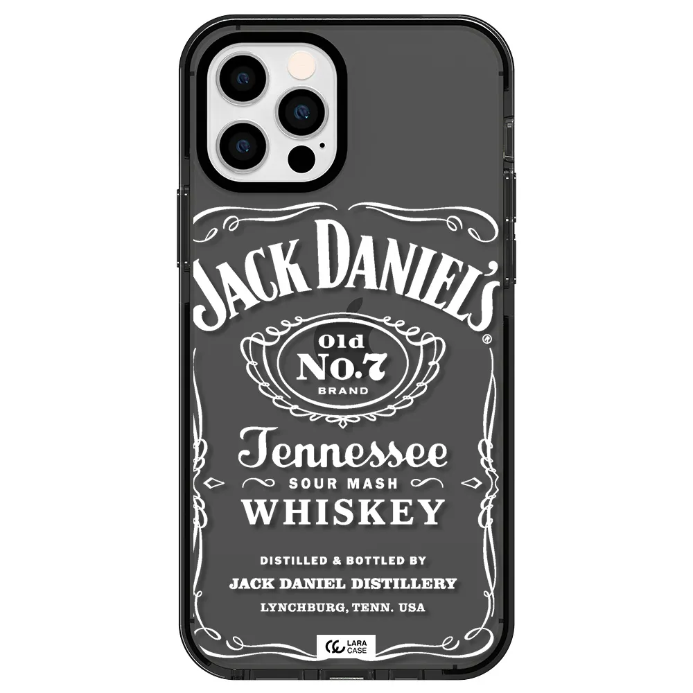 a white background with black dots Apple iPhone 12 pro impact Smoke Black Case