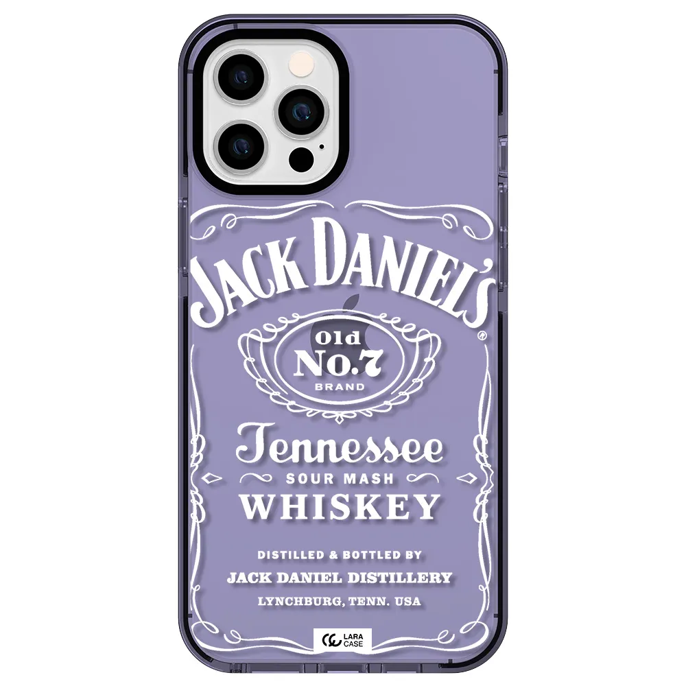 a white background with black dots Apple iPhone 12 pro max impact Lilac Case