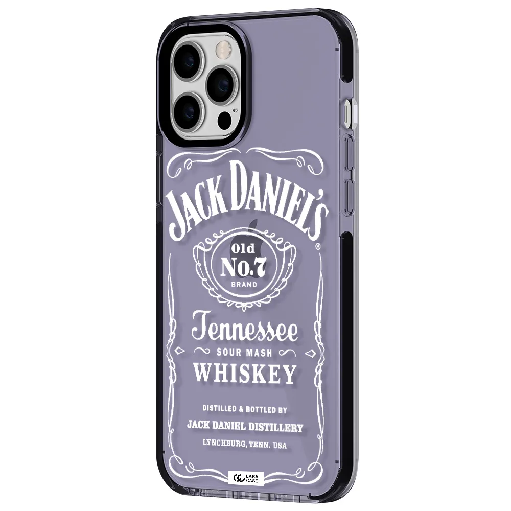 a white background with black dots Apple iPhone 12 pro max impact Lilac Case