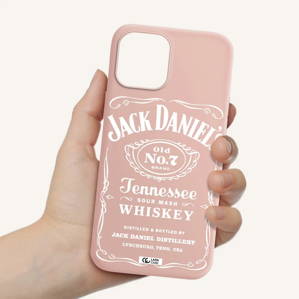 a white background with black dots Apple iPhone 12 pro max Silicone pastel pink Case