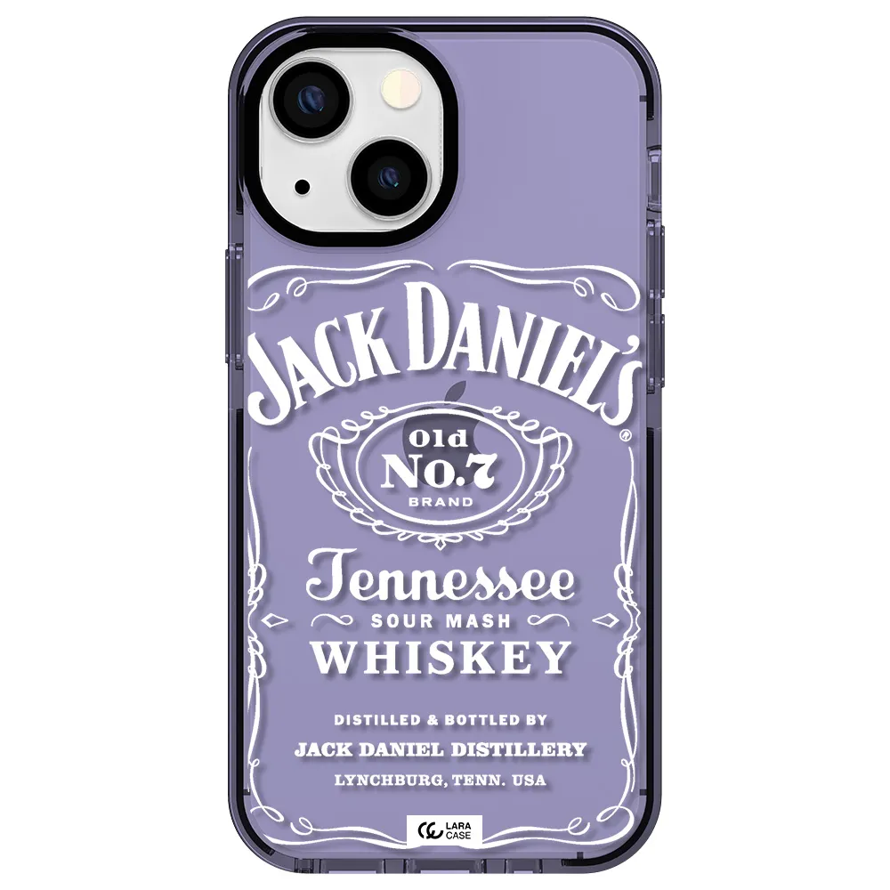 a white background with black dots Apple iPhone 13 mini impact Lilac Case