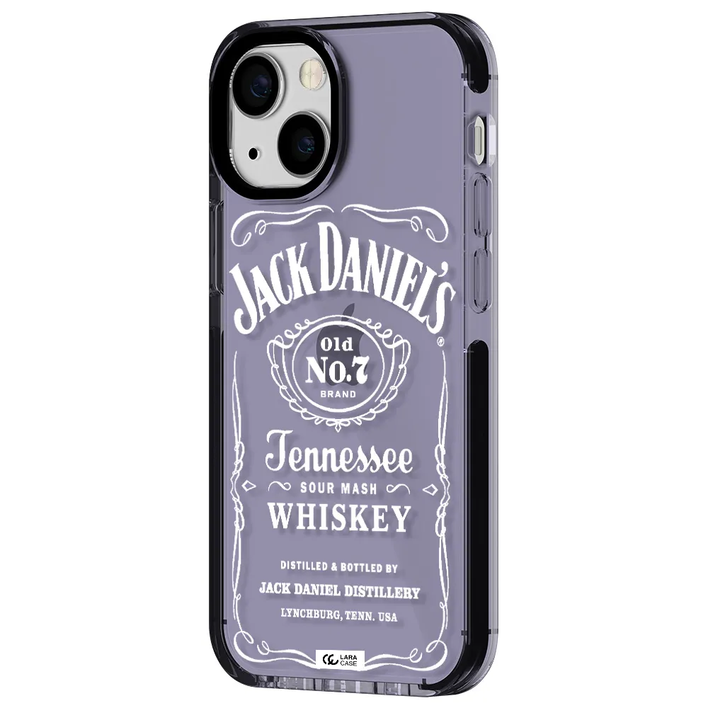 a white background with black dots Apple iPhone 13 mini impact Lilac Case