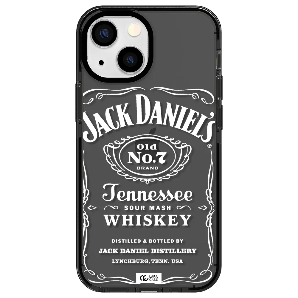 a white background with black dots Apple iPhone 13 mini impact Smoke Black Case