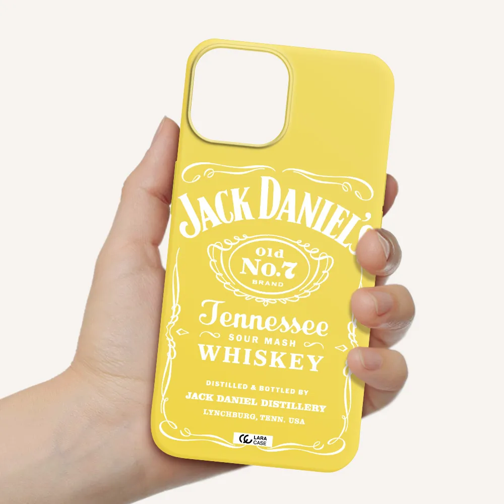 a white background with black dots Apple iPhone 13 mini Silicone canary yellow Case