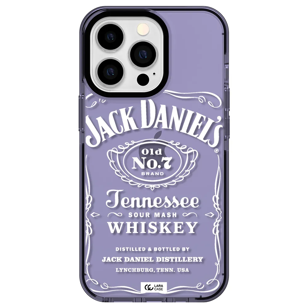 a white background with black dots Apple iPhone 13 Pro impact Lilac Case