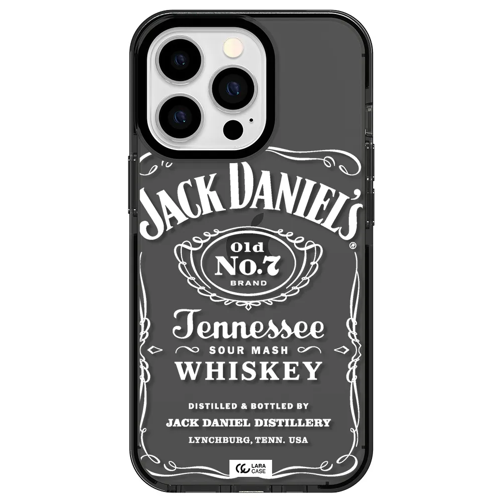 a white background with black dots Apple iPhone 13 Pro impact Smoke Black Case