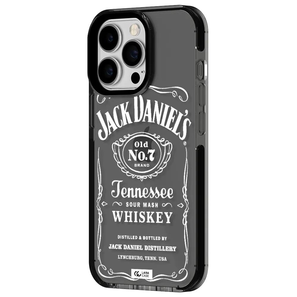 a white background with black dots Apple iPhone 13 Pro impact Smoke Black Case