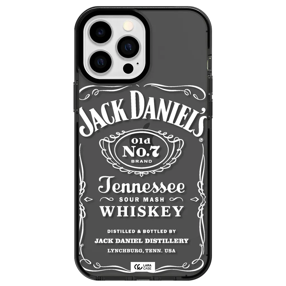 a white background with black dots Apple iPhone 13 Pro Max impact Smoke Black Case