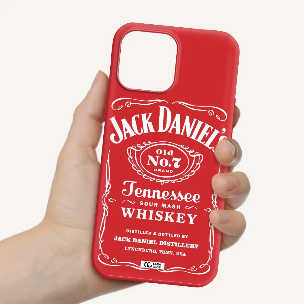 a white background with black dots Apple iPhone 13 Pro Silicone Imperial Red Case