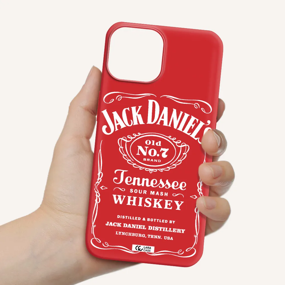 a white background with black dots Apple iPhone 13 Silicone Imperial Red Case