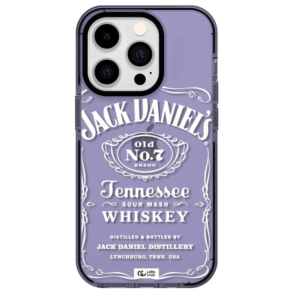 a white background with black dots Apple iPhone 14 pro impact Lilac Case