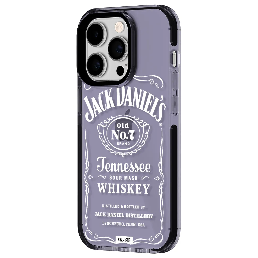 a white background with black dots Apple iPhone 14 pro impact Lilac Case