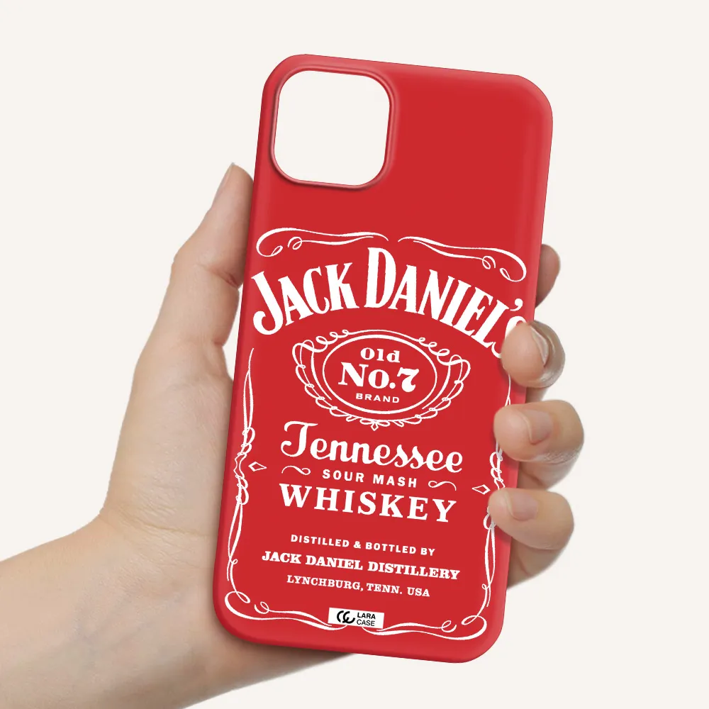 a white background with black dots Apple iPhone 14 Silicone Imperial Red Case