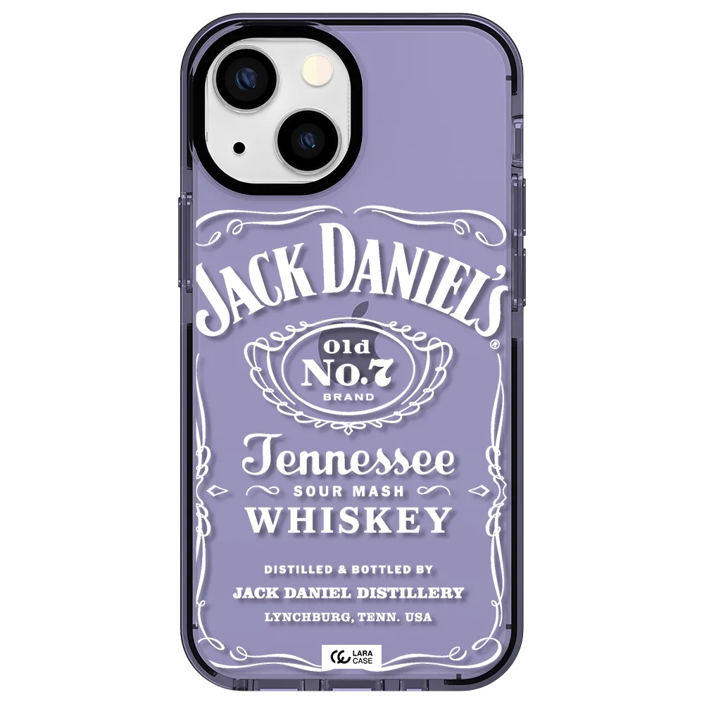 a white background with black dots Apple iPhone 15 impact Lilac Case