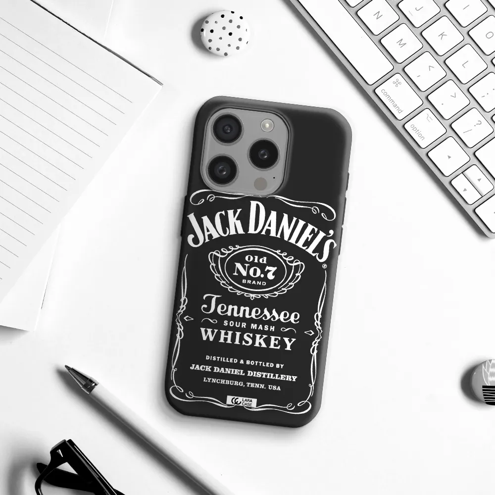 A White Background With Black Dots Apple Iphone 15 Pro Silicone Black Case