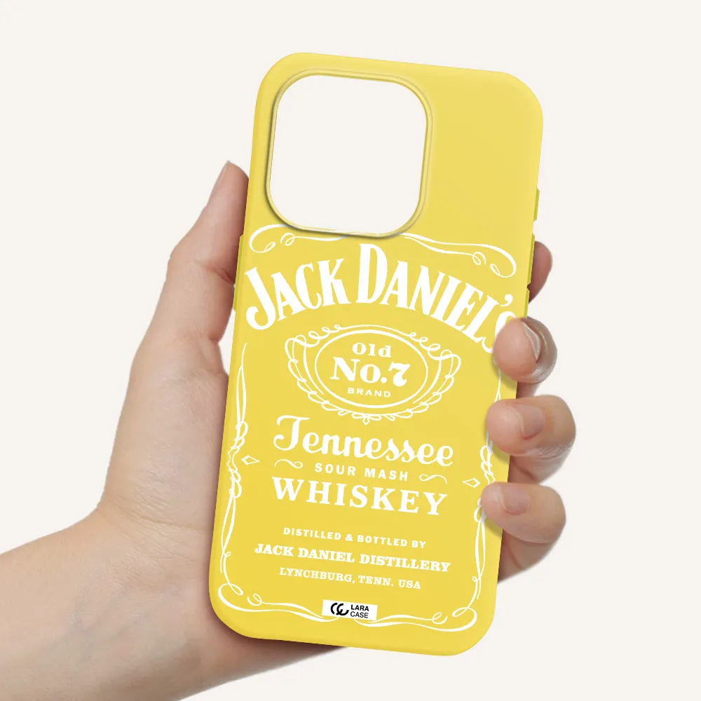 A White Background With Black Dots Apple Iphone 15 Pro Silicone Canary Yellow Case